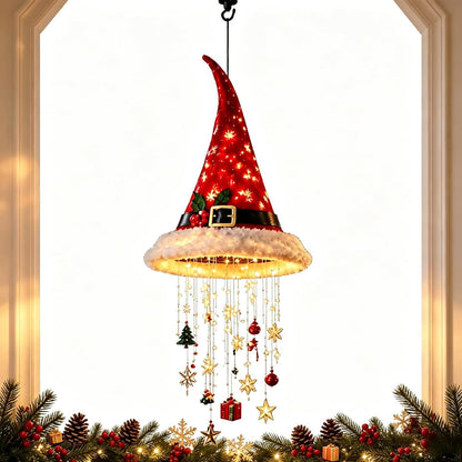 Christmas Hat Hanging Light with Decorations