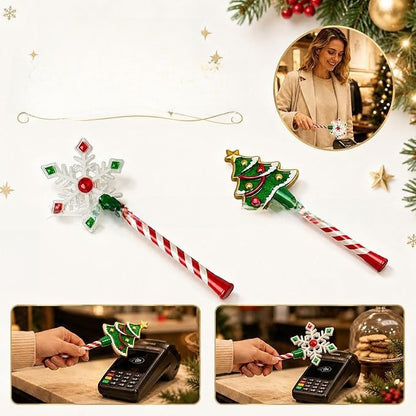 Christmas Themed Light Up Magic Wand