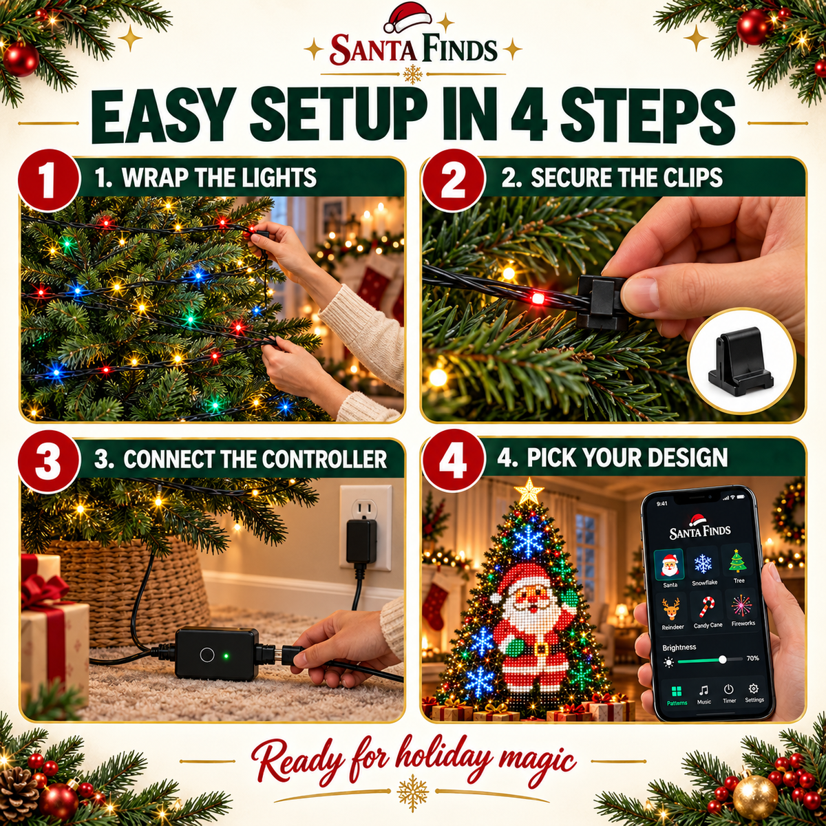 Smart Animated Christmas Tree Lights