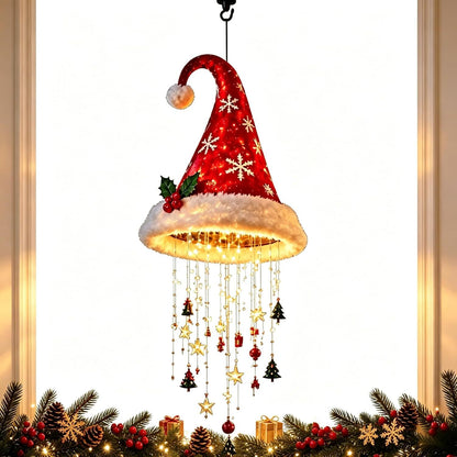 Christmas Hat Hanging Light with Decorations